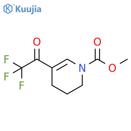 methyl 5-(trifluoroacetyl)-1,2,3,4-tetrahydropyridine-1-carboxylate structure