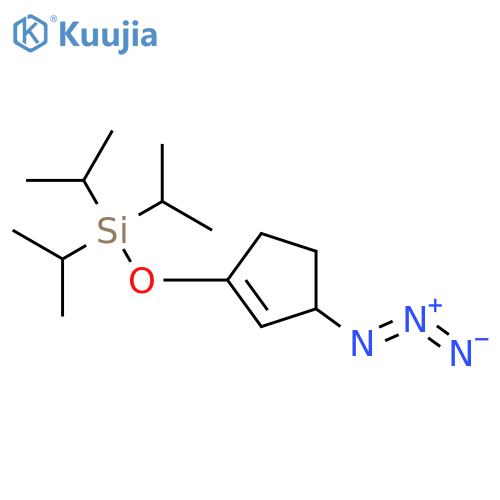 Silane, [(3-azido-1-cyclopenten-1-yl)oxy]tris(1-methylethyl)- structure
