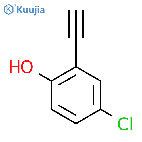 4-chloro-2-ethynylphenol structure