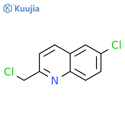 Quinoline, 6-chloro-2-(chloromethyl)- structure