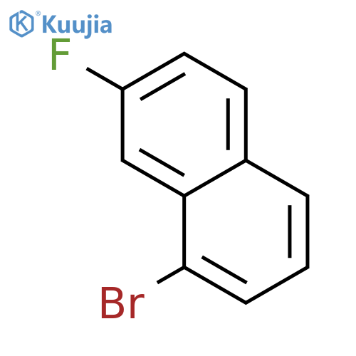 Naphthalene,1-bromo-7-fluoro- structure