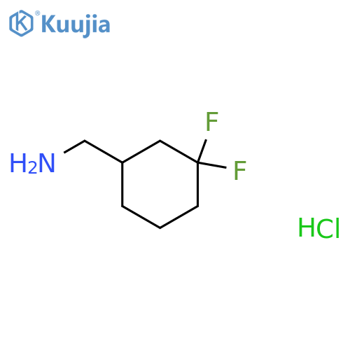 (3,3-difluorocyclohexyl)methanamine;hydrochloride structure