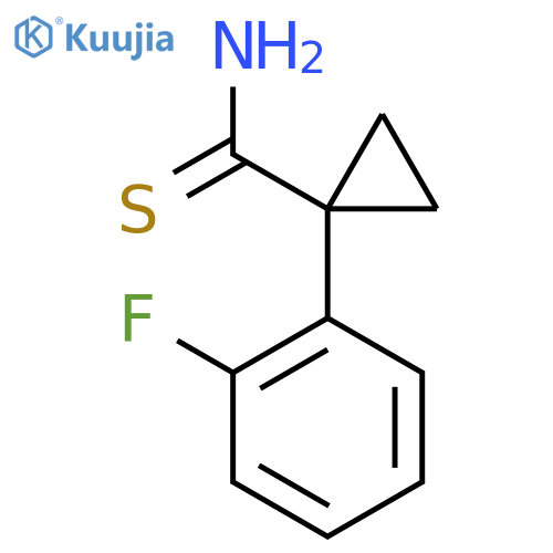 1-(2-Fluorophenyl)cyclopropane-1-carbothioamide structure