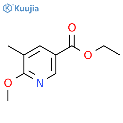 Ethyl 6-methoxy-5-methylpyridine-3-carboxylate structure