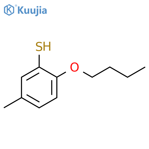 2-butoxy-5-methylbenzenethiol structure