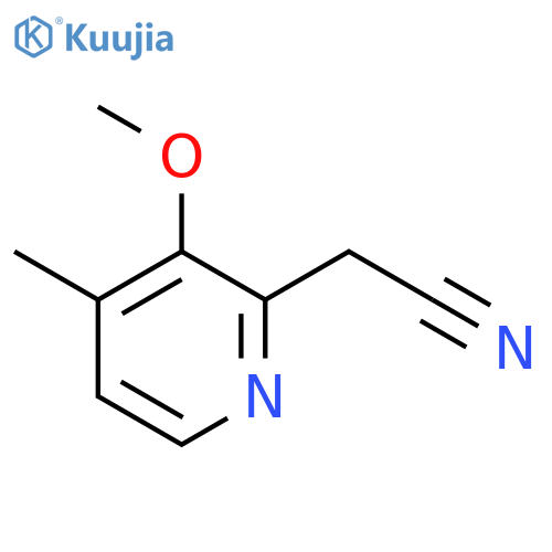 3-Methoxy-4-methylpyridine-2-acetonitrile structure