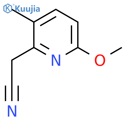 6-Methoxy-3-methylpyridine-2-acetonitrile structure