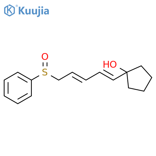 Cyclopentanol, 1-[5-(phenylsulfinyl)-1,3-pentadienyl]- structure