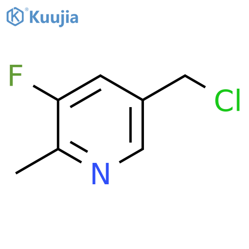 5-(Chloromethyl)-3-fluoro-2-methylpyridine structure
