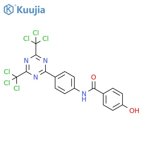 Benzamide,N-[4-[4,6-bis(trichloromethyl)-1,3,5-triazin-2-yl]phenyl]-4-hydroxy- structure