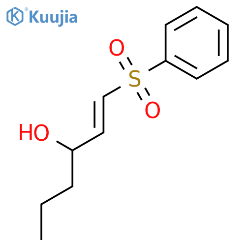 1-Hexen-3-ol, 1-(phenylsulfonyl)-, (E)-(±)- structure