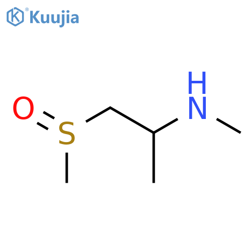 (1-methanesulfinylpropan-2-yl)(methyl)amine structure