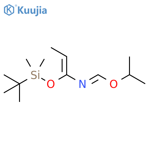 Methanimidic acid, N-[(1Z)-1-[[(1,1-dimethylethyl)dimethylsilyl]oxy]-1-propen-1-yl]-, 1-methylethyl ester, (E)- structure