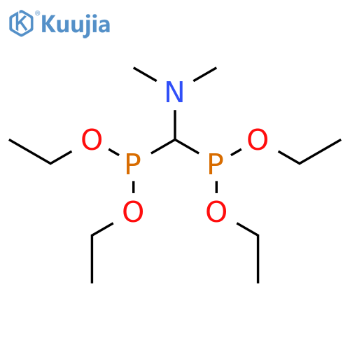 Phosphonous acid, [(dimethylamino)methylene]bis-, tetraethyl ester structure