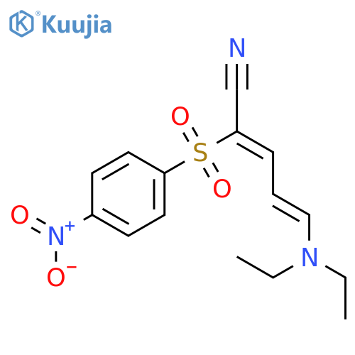2,4-Pentadienenitrile, 5-(diethylamino)-2-[(4-nitrophenyl)sulfonyl]- structure