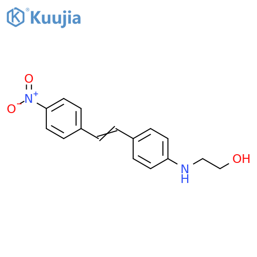 Ethanol, 2-[[4-[2-(4-nitrophenyl)ethenyl]phenyl]amino]- structure