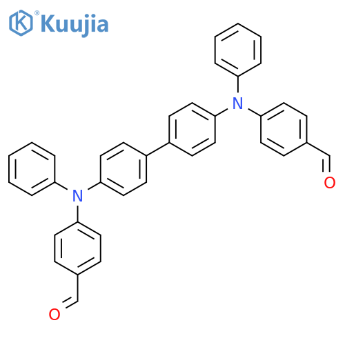 N,N'-Bis(4-formylphenyl)-N,N'-diphenylbenzidine structure