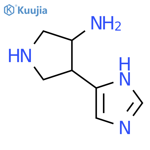 3-Pyrrolidinamine, 4-(1H-imidazol-5-yl)- structure