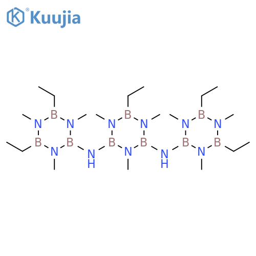 2,4-Borazinediamine,N,N'-bis(4,6-diethyl-1,3,5-trimethyl-2-borazinyl)-6-ethyl-1,5-dimethyl- structure
