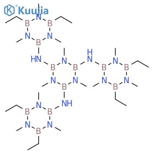 2,4,6-Borazinetriamine,N,N',N''-tris(4,6-diethyl-1,3,5-trimethyl-2-borazinyl)-1,3,5-trimethyl- structure