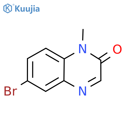6-bromo-1-methylquinoxalin-2(1H)-one structure