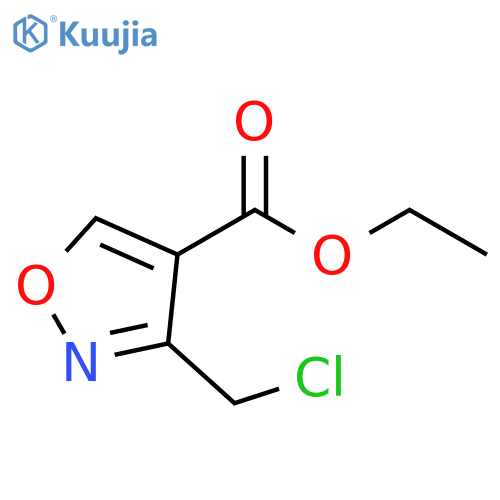 ETHYL 3-(CHLOROMETHYL)-1,2-OXAZOLE-4-CARBOXYLATE structure