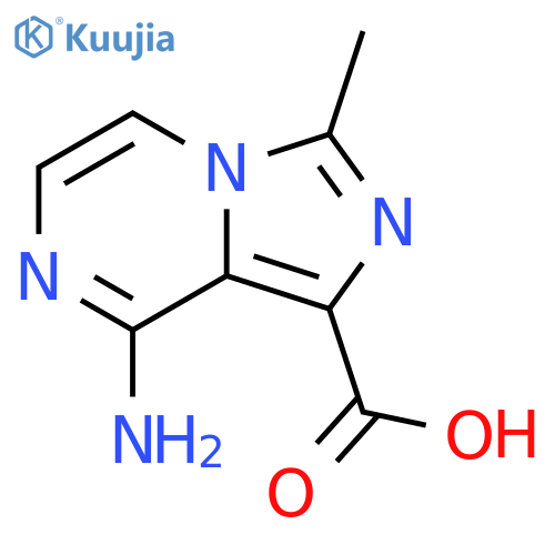 8-Amino-3-methylimidazo[1,5-a]pyrazine-1-carboxylic acid structure