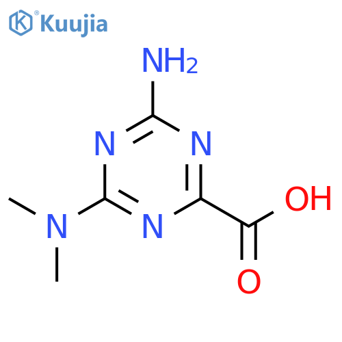 4-amino-6-(dimethylamino)-1,3,5-triazine-2-carboxylic acid structure