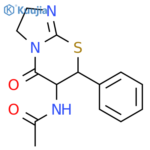 Acetamide,N-(2,3,6,7-tetrahydro-5-oxo-7-phenyl-5H-imidazo[2,1-b][1,3]thiazin-6-yl)- structure