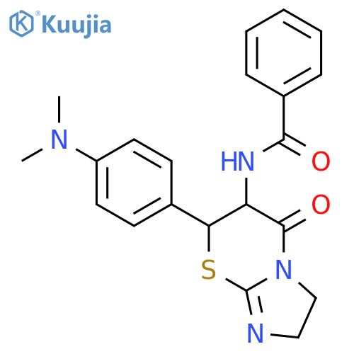 Benzamide,N-[7-[4-(dimethylamino)phenyl]-2,3,6,7-tetrahydro-5-oxo-5H-imidazo[2,1-b][1,3]thiazin-6-yl]- structure