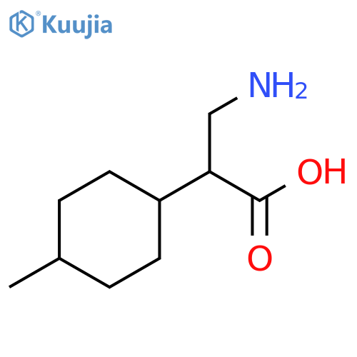 Cyclohexaneacetic acid, α-(aminomethyl)-4-methyl- structure