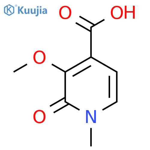 3-Methoxy-1-methyl-2-oxo-1,2-dihydropyridine-4-carboxylic acid structure