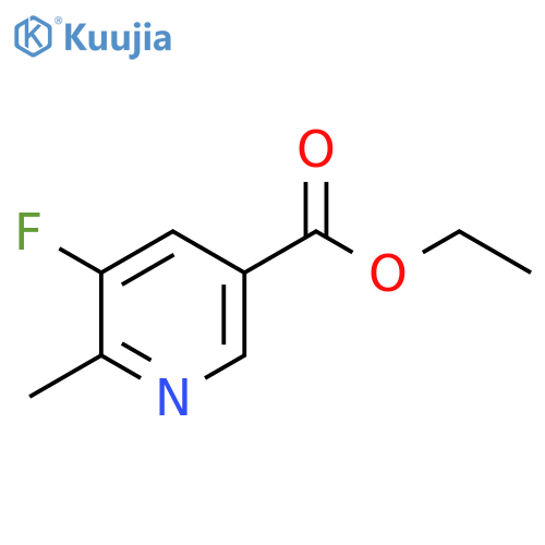 Ethyl 5-fluoro-6-methylnicotinate structure