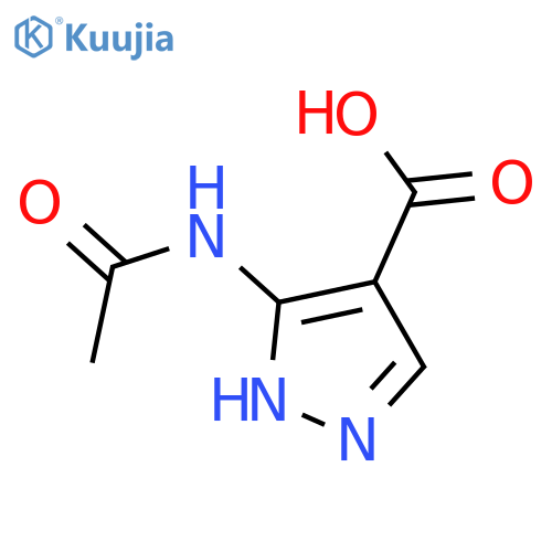 3-acetamido-1H-pyrazole-4-carboxylic acid structure