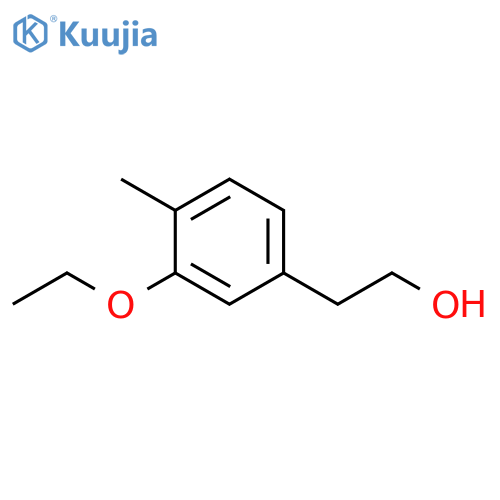 2-(3-ethoxy-4-methylphenyl)ethanol structure
