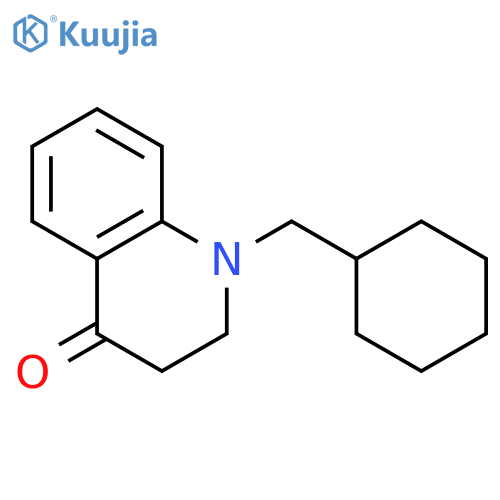 1-(cyclohexylmethyl)-1,2,3,4-tetrahydroquinolin-4-one structure