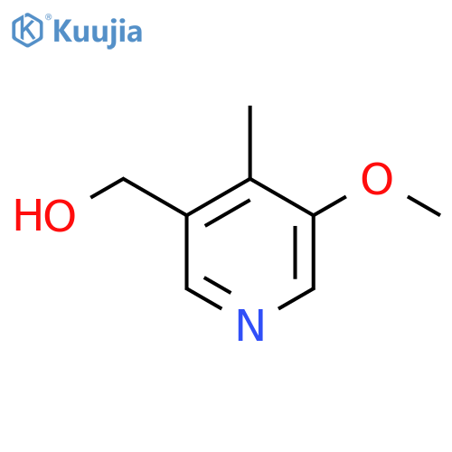 3-Methoxy-4-methylpyridine-5-methanol structure