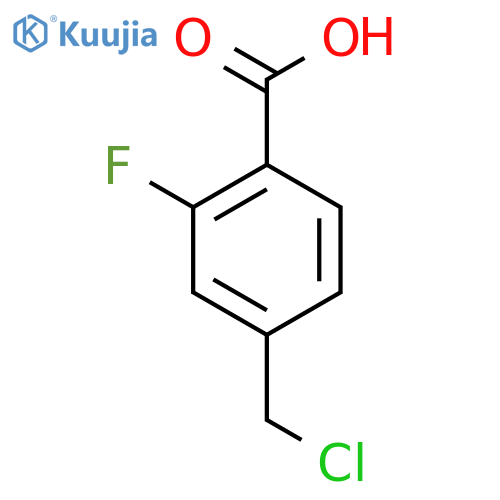 4-(Chloromethyl)-2-fluorobenzoic acid structure