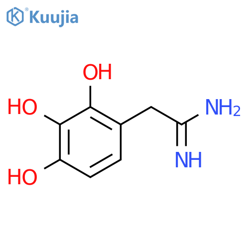 2-(2,3,4-trihydroxyphenyl)ethanimidamide structure