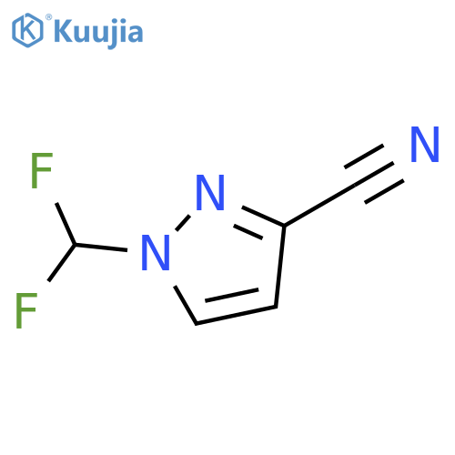 1-(difluoromethyl)-1H-pyrazole-3-carbonitrile structure