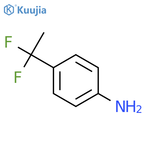 4-(1,1-difluoroethyl)aniline structure