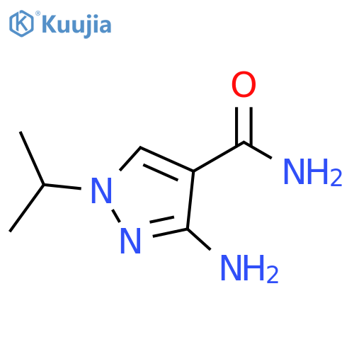 3-amino-1-(propan-2-yl)-1H-pyrazole-4-carboxamide structure