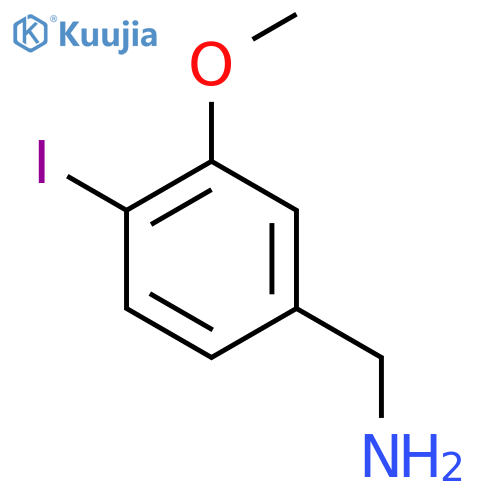 (4-Iodo-3-methoxyphenyl)methanamine structure