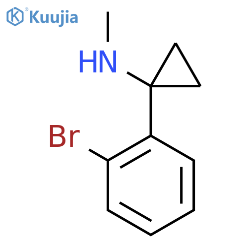 1-(2-bromophenyl)-N-methylcyclopropan-1-amine structure
