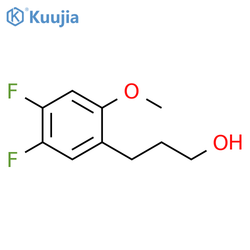 3-(4,5-difluoro-2-methoxyphenyl)propan-1-ol structure