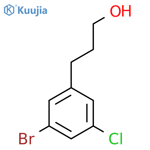 3-(3-bromo-5-chlorophenyl)propan-1-ol structure