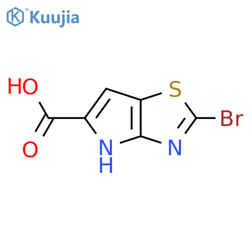 2-Bromo-4H-pyrrolo[2,3-d]thiazole-5-carboxylic acid structure