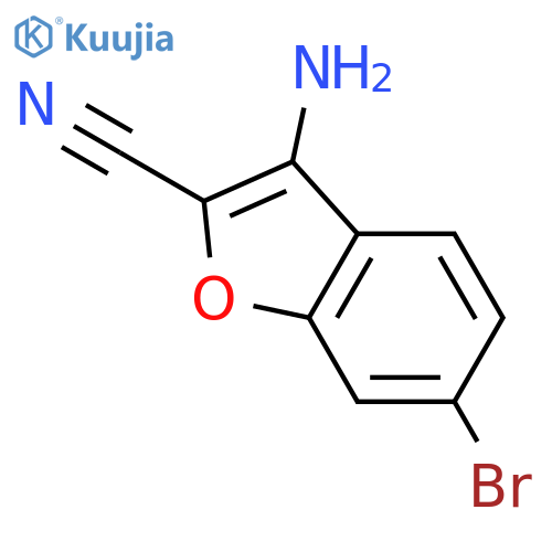 3-amino-6-bromo-1-benzofuran-2-carbonitrile structure