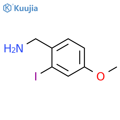 (2-iodo-4-methoxyphenyl)methanamine structure