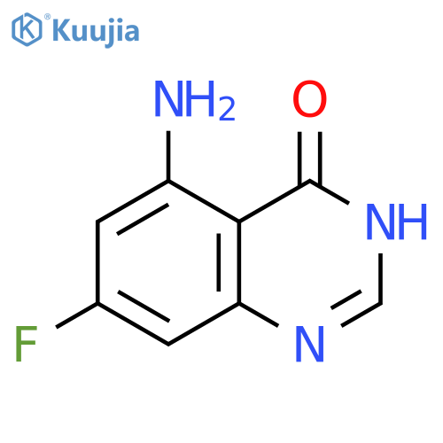 5-Amino-7-fluoro-4(3H)-quinazolinone structure
